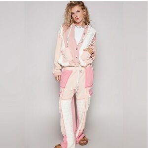 POL Quilted Thermal Dream Stitch Top and Pants Set